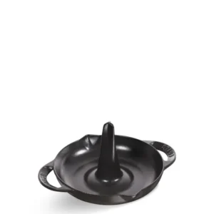 Round Cast Iron Roaster Cocotte Black 24cm