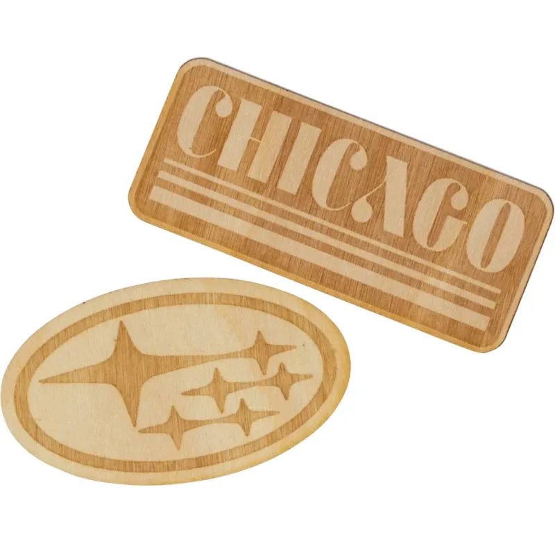 Beacon Custom Wood Sticker Between 0-1 sq inch