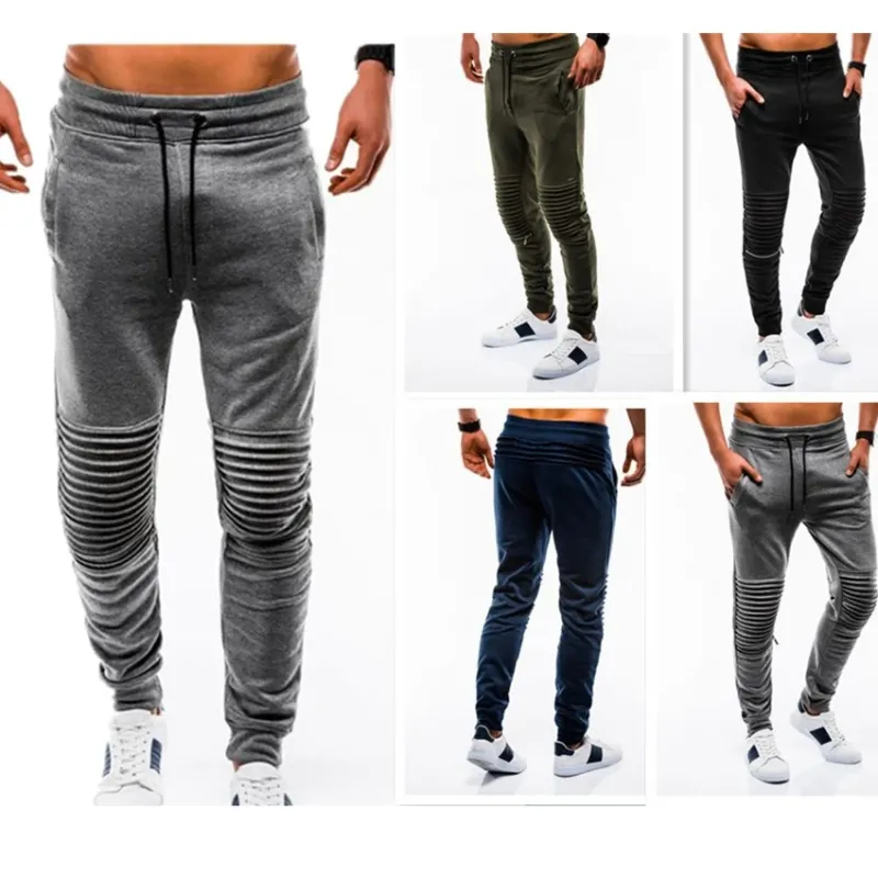 Herren Jogginghose mit modischem Rippdesign und elastischem Bund – Sorevano