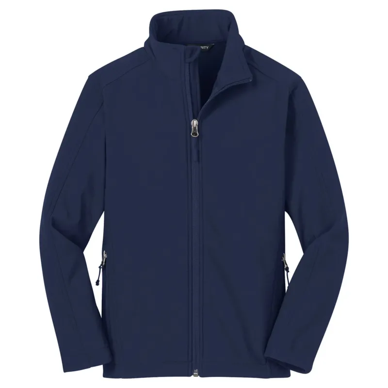 Port Authority Dress Blue Navy Youth Core Soft Shell Jacket